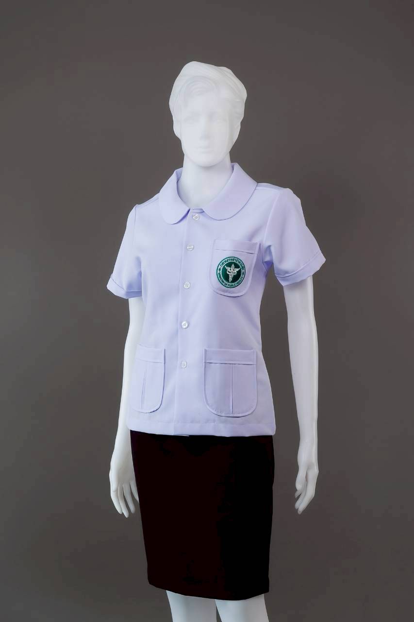 เสื้ออนามัยคอบัวมน แบบที่ 2